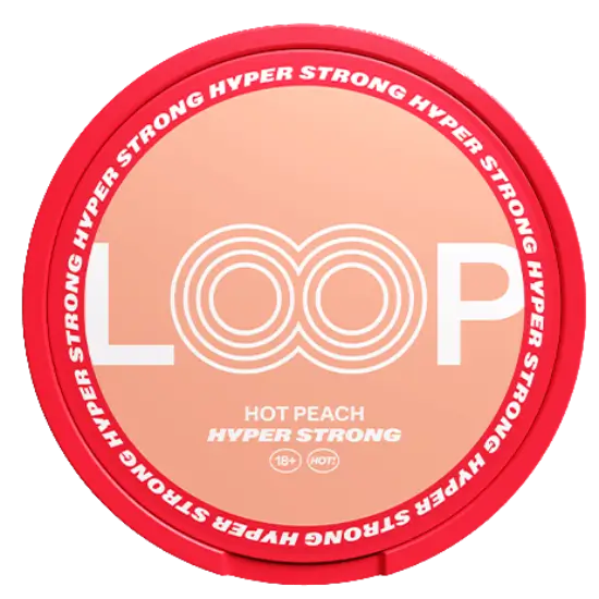 LOOP Hot Peach Hyper Strong Slim 16mg S5