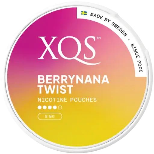 [XQS-BT8] XQS Berrynana Twist Slim 8mg S4
