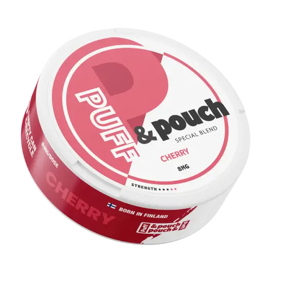 Puff & Pouch - Cherry - 8mg - 3 Dot - x20