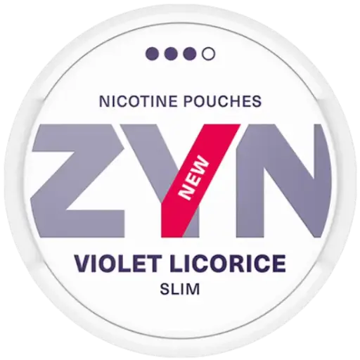 ZYN - Violet Licorice Slim - 9mg - 3 Dot - x21 