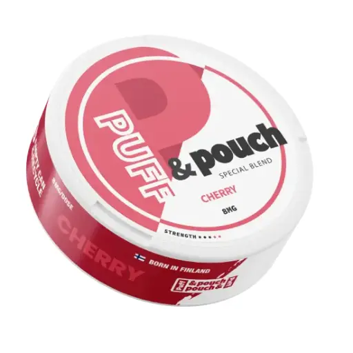 Puff & Pouch - Cherry - 8mg - 3 Dot - x20